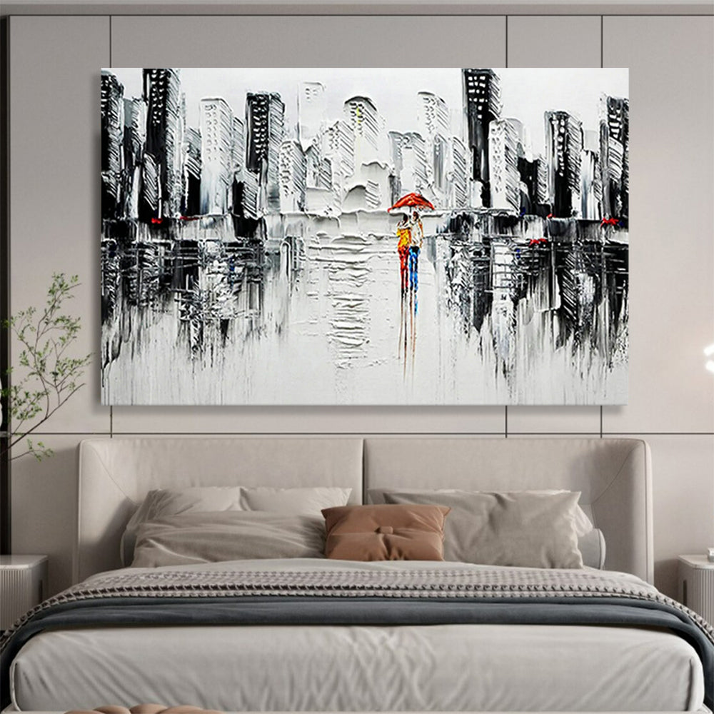 XXL Custom Hand-Painted Abstract Art for Co-Working Spaces DLZ3279