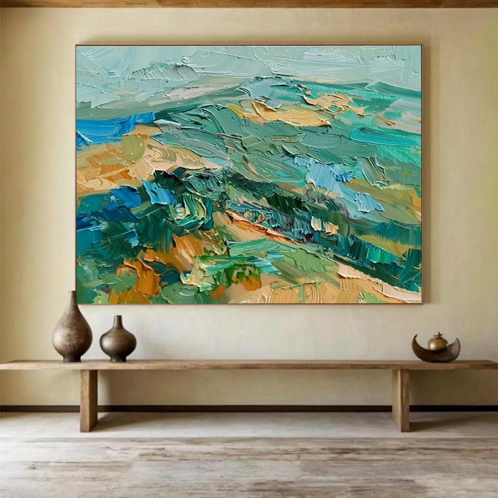 Custom Giant Abstract Hand Painting for Surf Shop DLZ2725