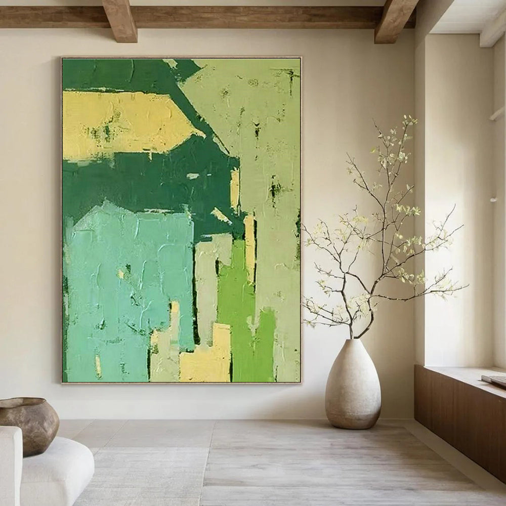Immense Custom Hand-Painted Abstract Painting - Scientific Innovation for Nanotechnology Research Labs  DLZ0282
