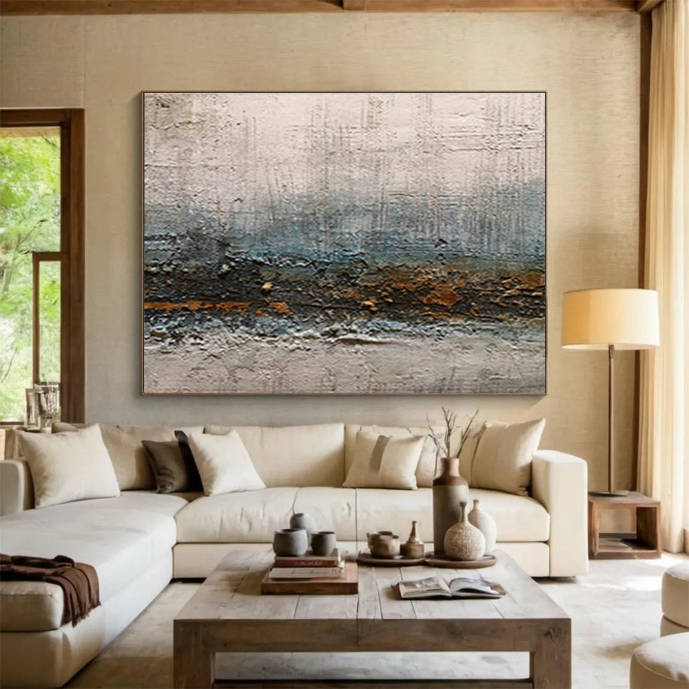 Custom-Made Giant Abstract Hand Painting for Art Supply Store DLZ2758