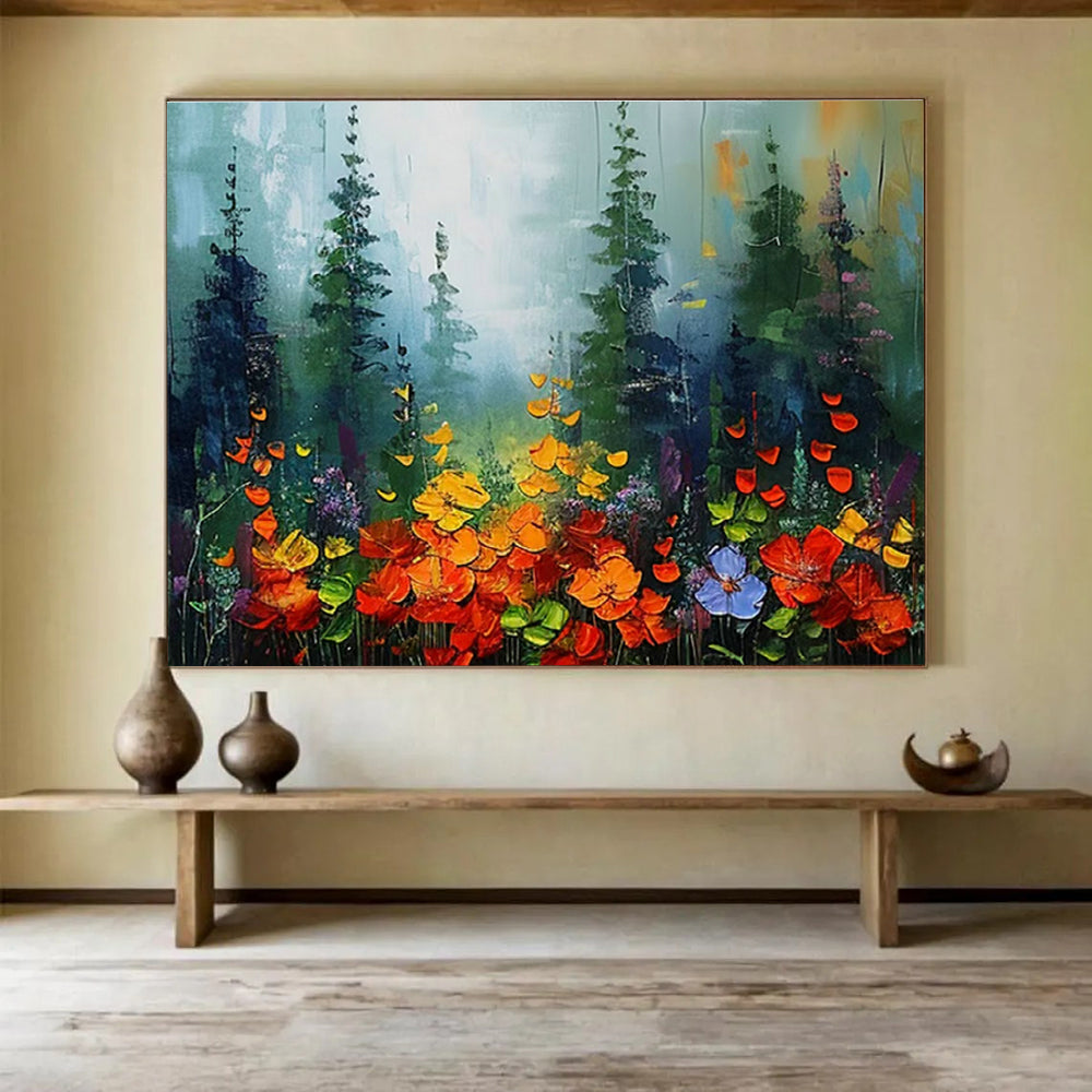 Large-Size Custom Abstract Hand Painting for Urban Rooftop Solar-Powered Water Desalination and Purification Plant DLZ3216