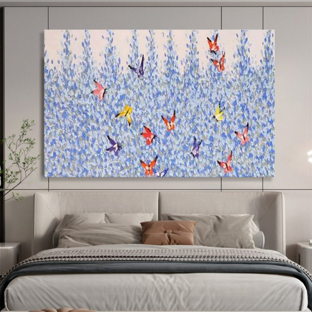 Customized Large Abstract Hand Painting for Antarctic Marine Microbial Fuel Cell Research Station DLZ3043