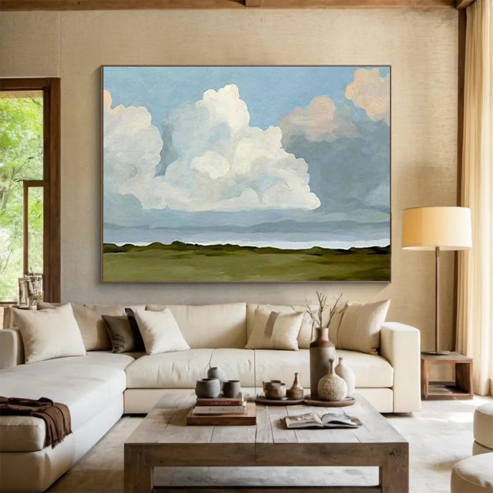 Customized Large-Scale Abstract Hand Painting for Medical Aesthetics Clinic DLZ2789