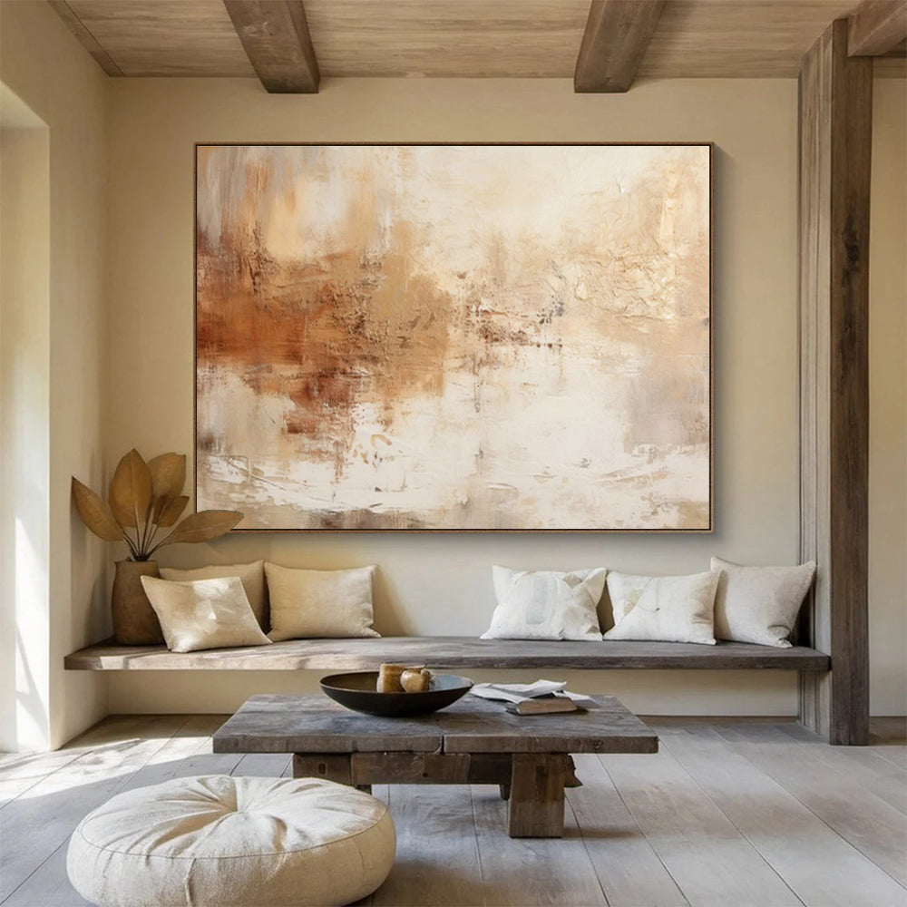 Oversized Custom Abstract Hand Painting for Aquarium DLZ2714