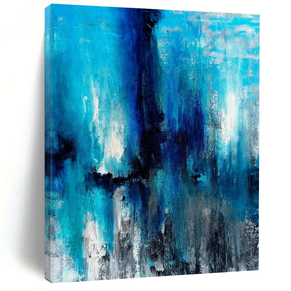 Jumbo Custom Hand-Painted Abstract Wall Art for Model Train Clubs  DLZ0023