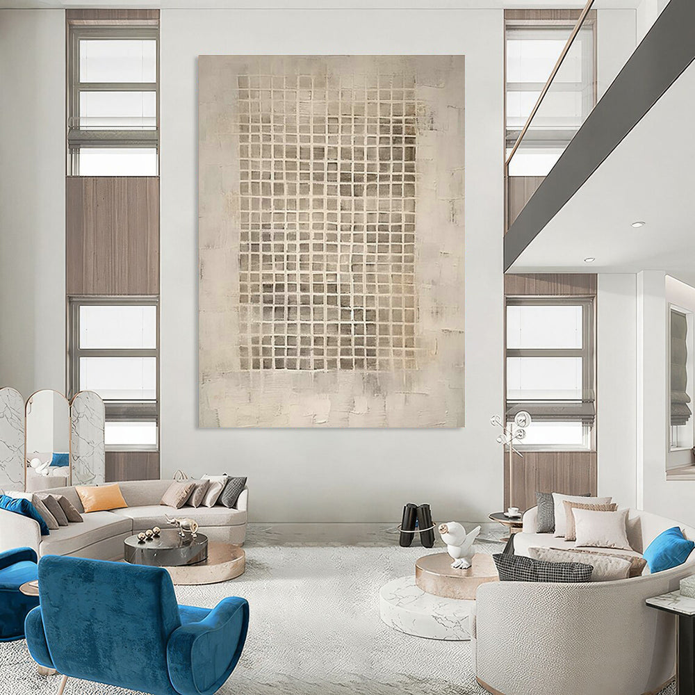 Large-Scale Custom Hand-Painted Abstract Painting - The Serene Beauty of Yoga Studios  DLZ0128