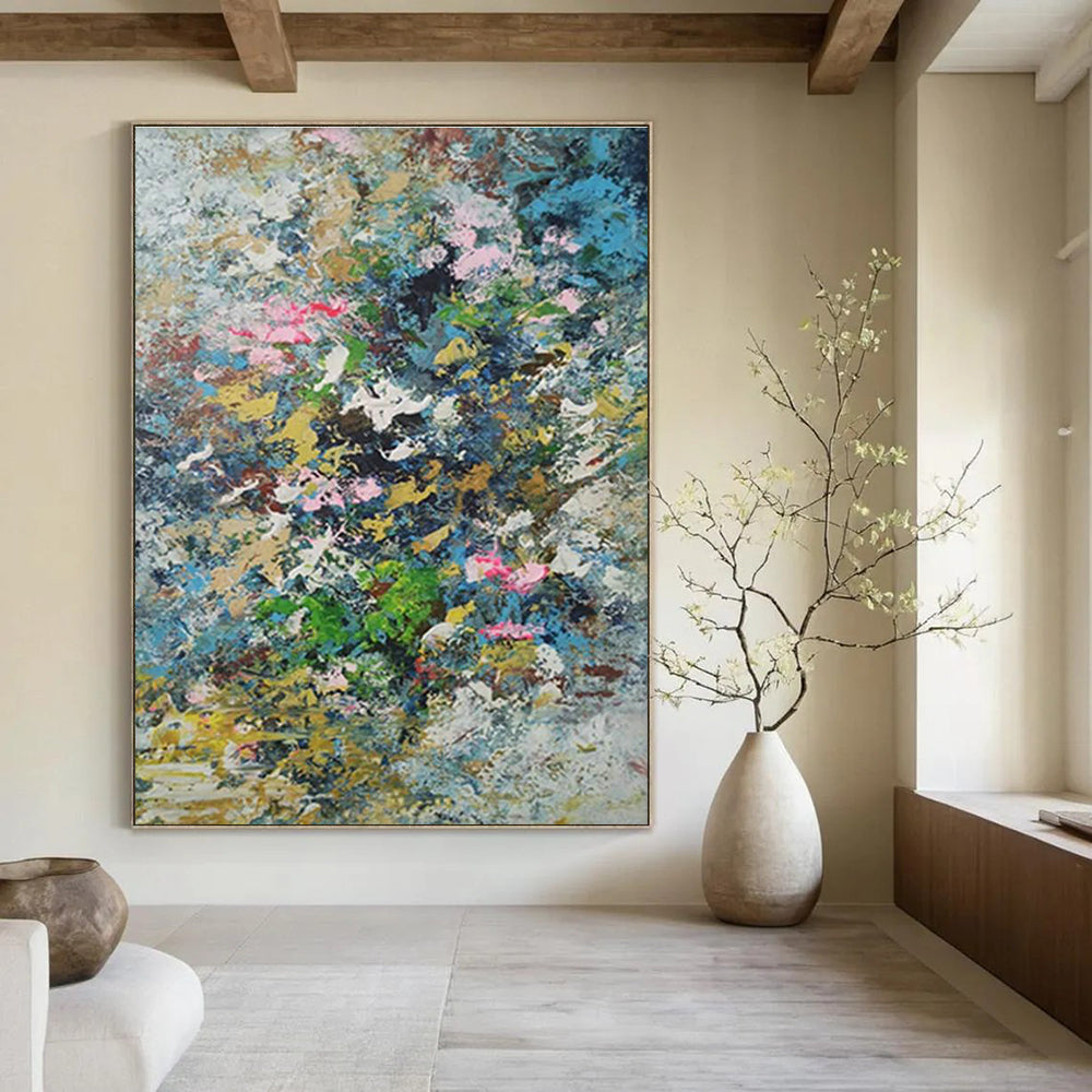 Huge Customizable Handmade Abstract Wall Art for Candle Making Workshops  DLZ0016