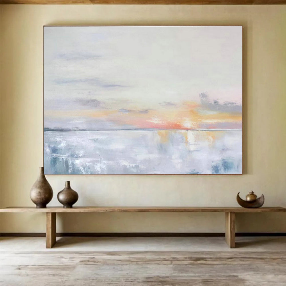 Oversized Custom Hand-Painted Abstract Art for Logistics Warehouse Loading Dock DLZ2804
