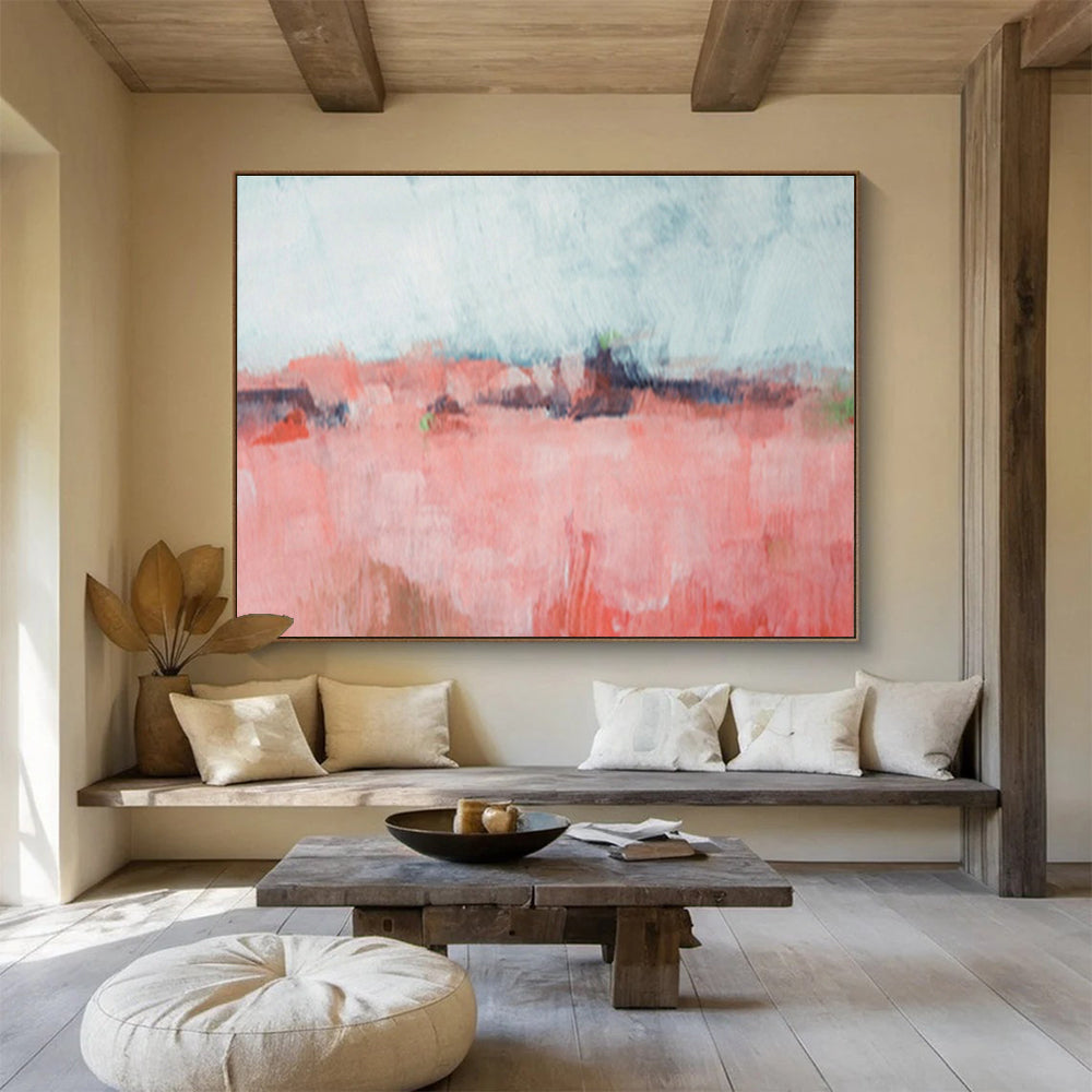 Oversized Custom Abstract Hand Painting for Railway Maintenance Workshop DLZ2800