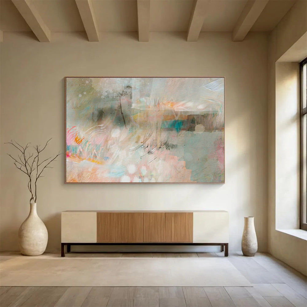 Tailored Hyperloop Pod Manufacturing Facility Giant Abstract Hand Painting DLZ2587