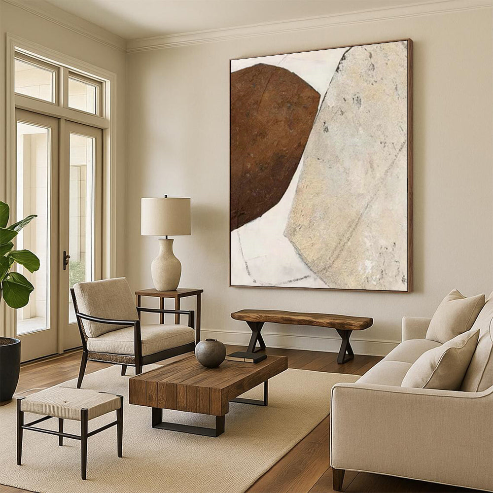 Grandiose Custom Hand-Painted Abstract Painting - Artistic Elegance for Opera Rehearsal Halls  DLZ0265