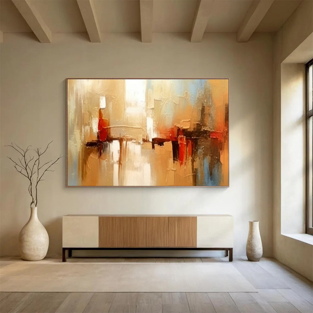 Custom-Made Quantum Computing Supercluster Data Hall Large Abstract Hand Painting DLZ2662