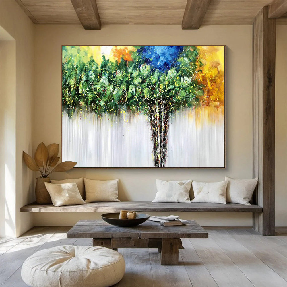 Custom-Made Gene Synthesis Lab Large Abstract Hand Painting DLZ2560