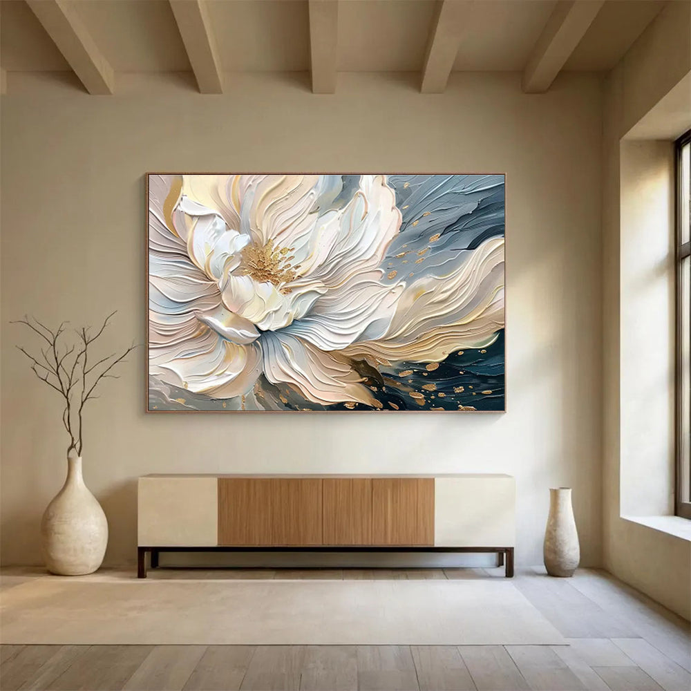 Custom-Made Giant Abstract Hand Painting for Deep-Sea Hydrothermal Vent Exploration Mission Control DLZ3087