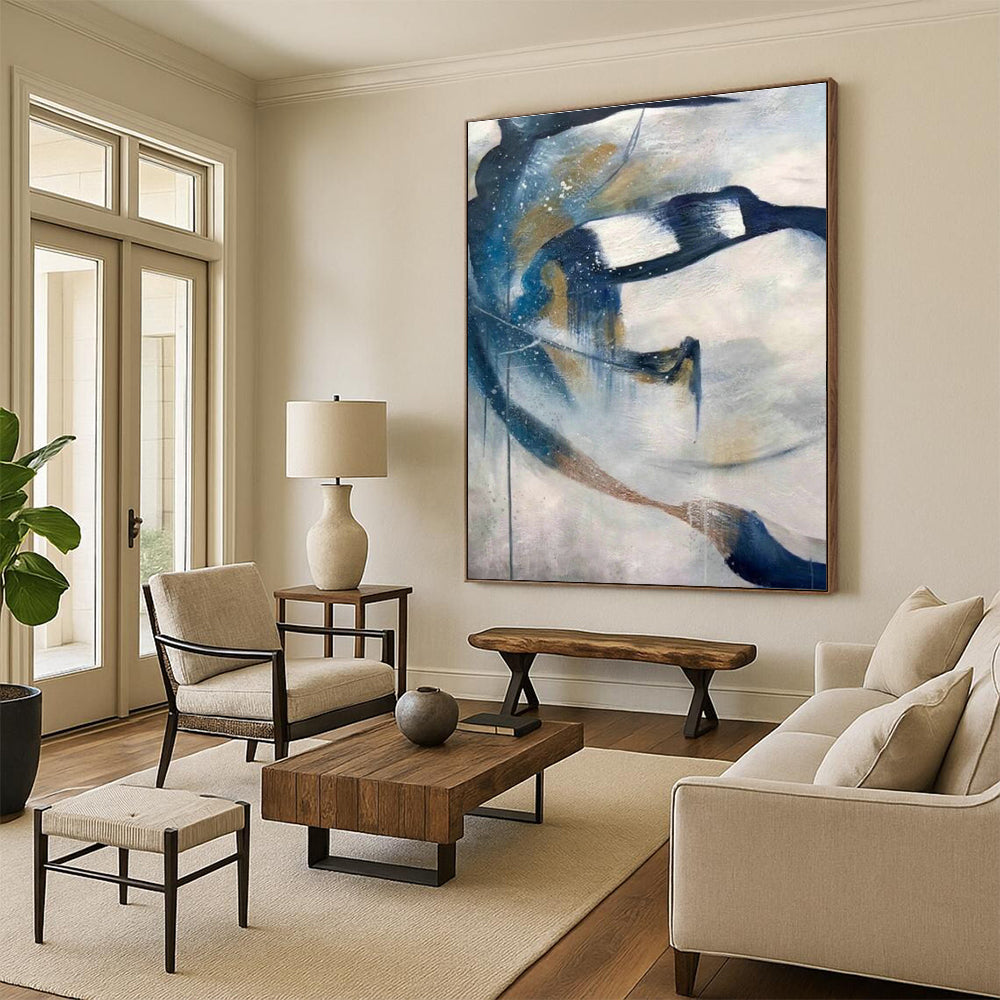 Mega - Giant, Interactive - Soundscape Custom Abstract Canvases for Bedroom Relaxation DLZ0490