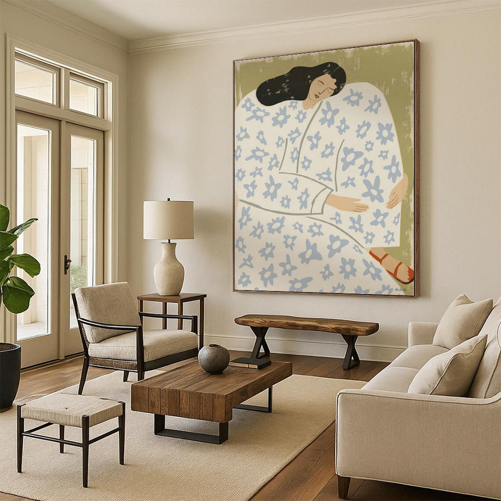 Extra-Large Custom Abstract Painting for Living Room & Bedroom DLZ1153