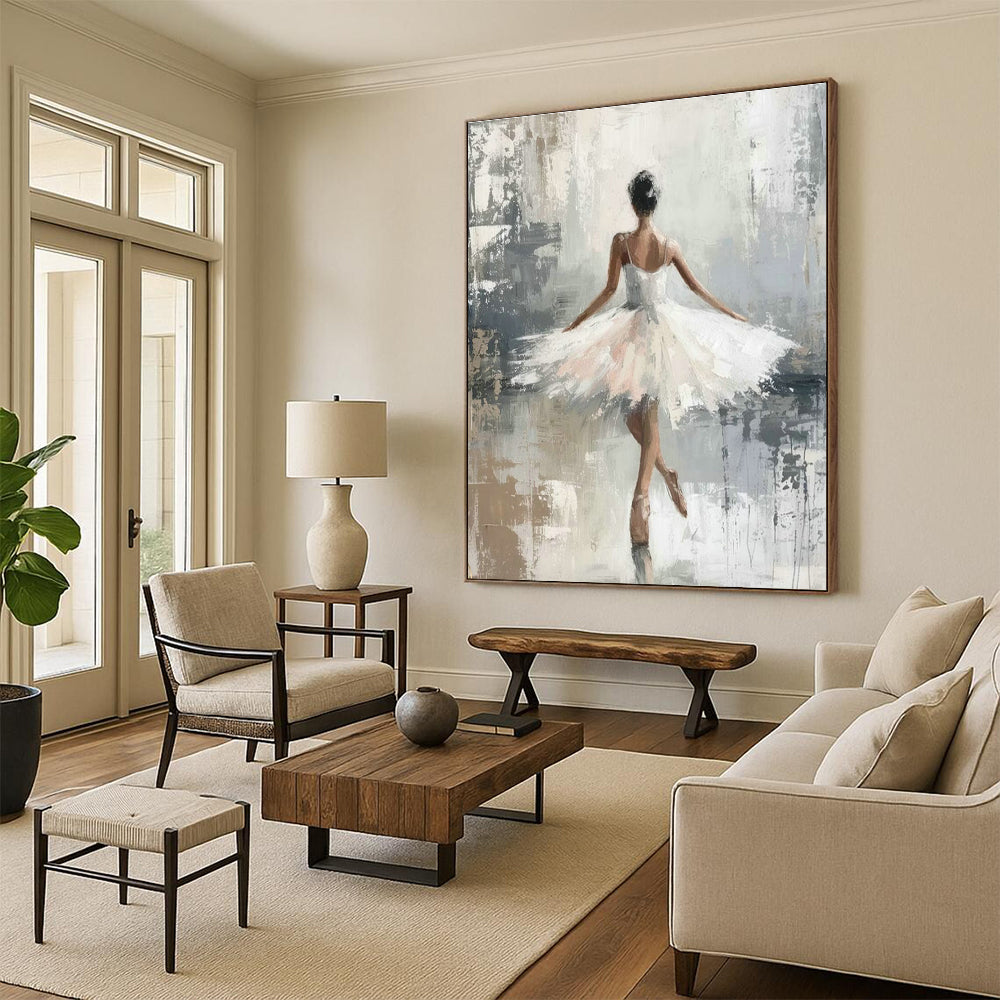 Extra-large Custom Handmade Abstract Painting for Bedroom Wardrobe Interior and Dining Room Sideboard Wall DLZ1963
