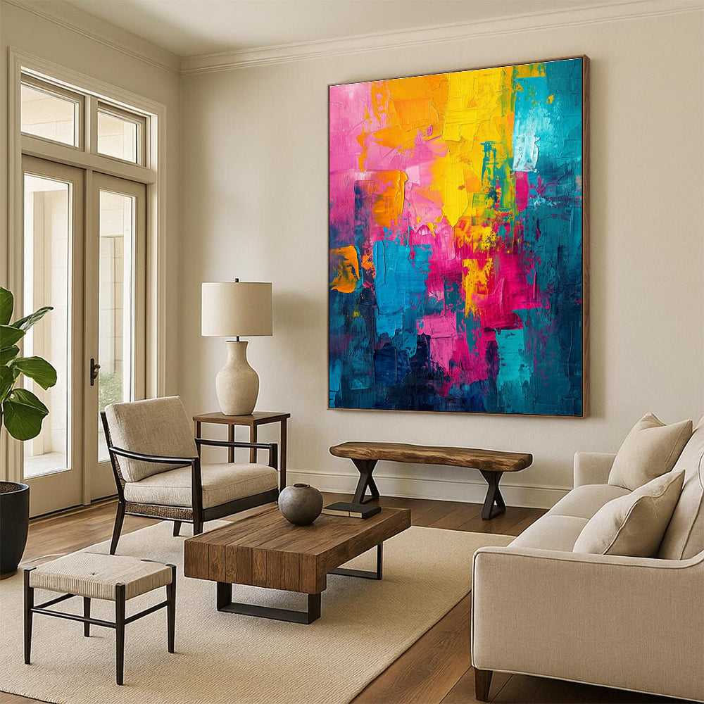 Extra-large Custom Handmade Abstract Wall Decor for Bedroom Walk-in Dressing Room Wall and Dining Room Sideboard Wall DLZ1911