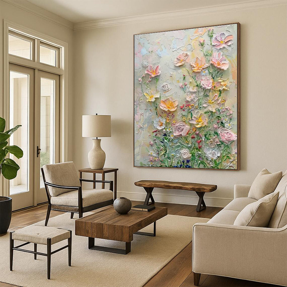 Hand - Painted Abstract Wall Art Trios for Cottage Hallway & Entryway DLZ1391