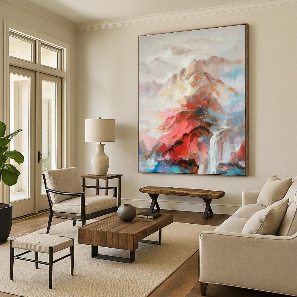 Hand - Painted Large Abstract Decor for Office & Hallway DLZ1355