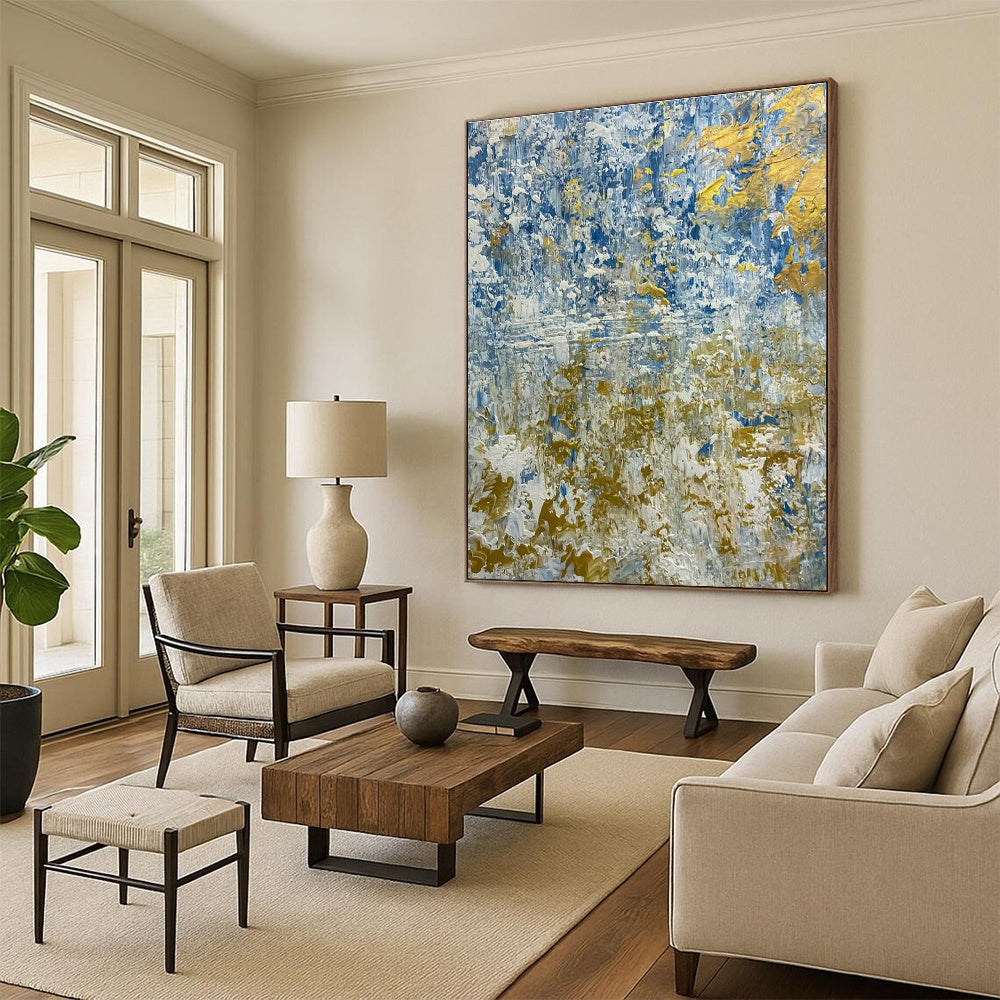 Oversized Custom Abstract Canvas for Office Conference Room & Bedroom Dressing Area DLZ2381