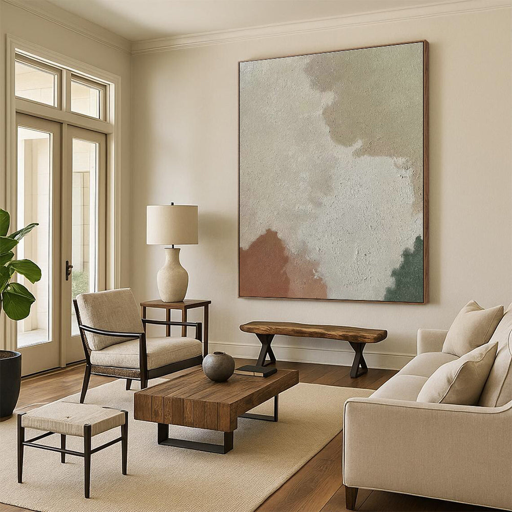 Custom - Designed Hand - Painted Abstract Art for Cottage Bedroom Balconies & Office Lounges DLZ0588