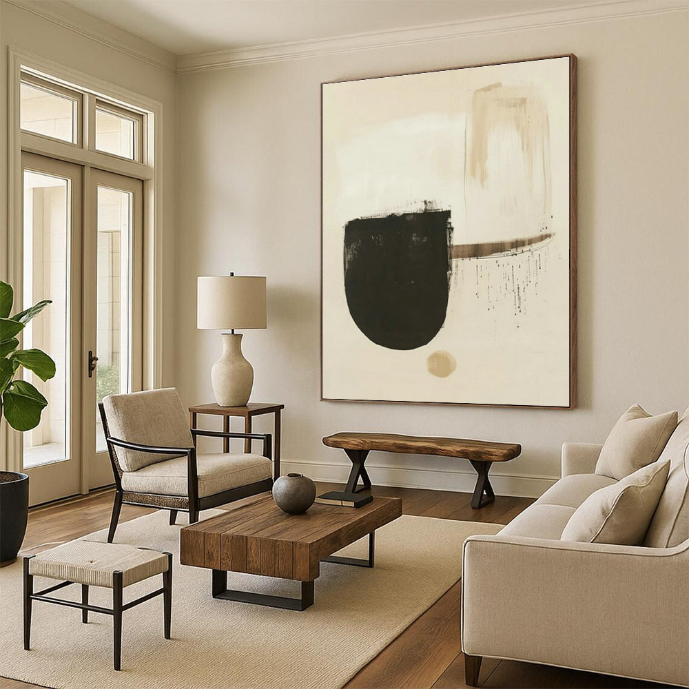 Immense - Format Custom Hand - Painted Abstracts for Dining Room Ambiance DLZ0426