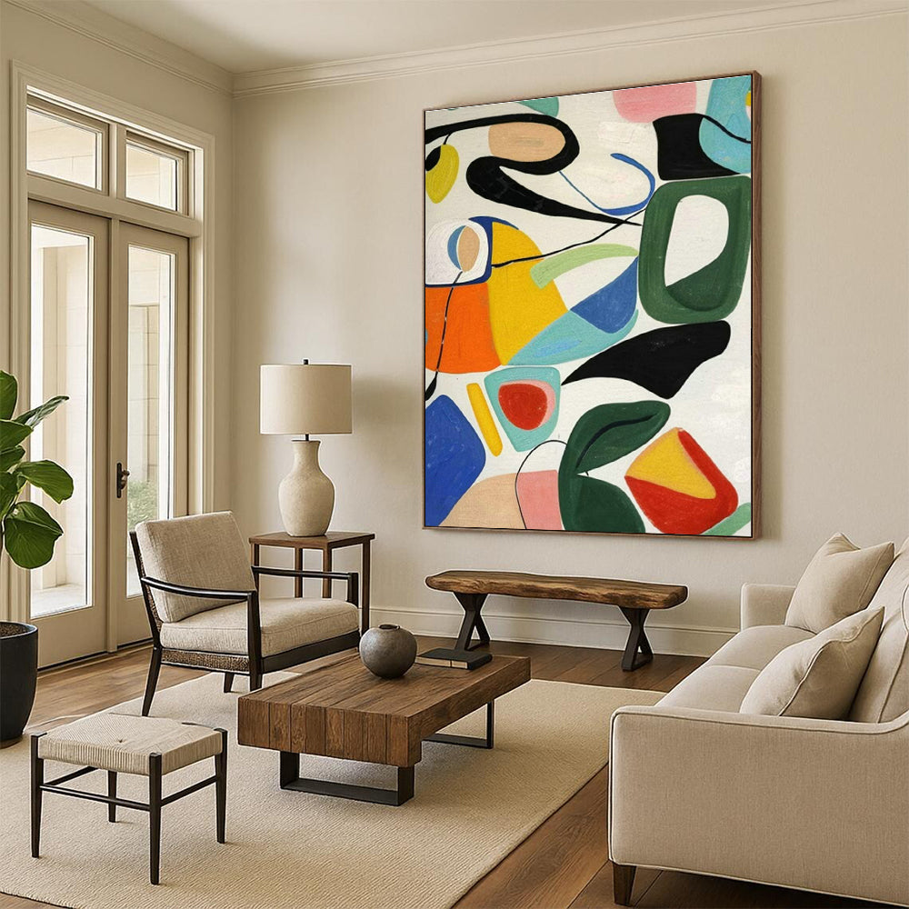 Handmade Abstract Art for Cottage Bedroom and Office DLZ1480
