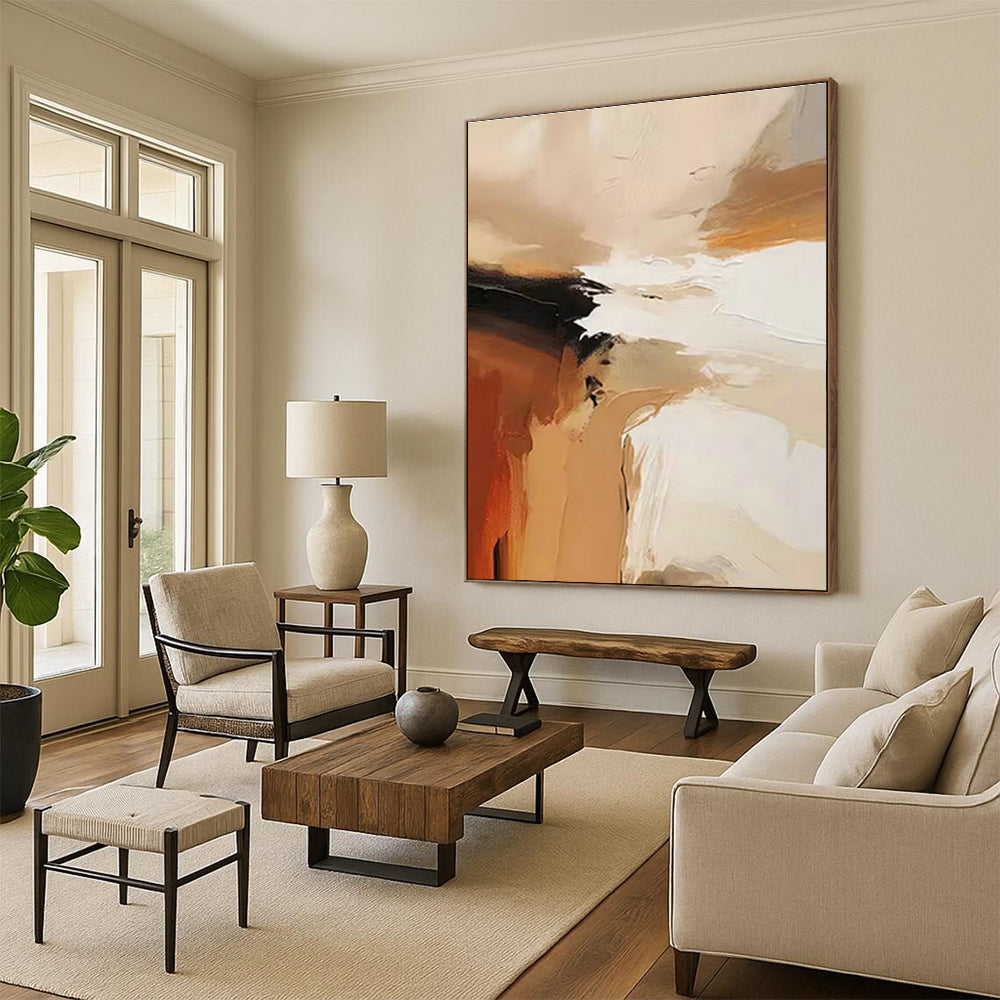Gargantuan - Sized Custom Abstract Canvas for Office & Cottage Entryway DLZ1250