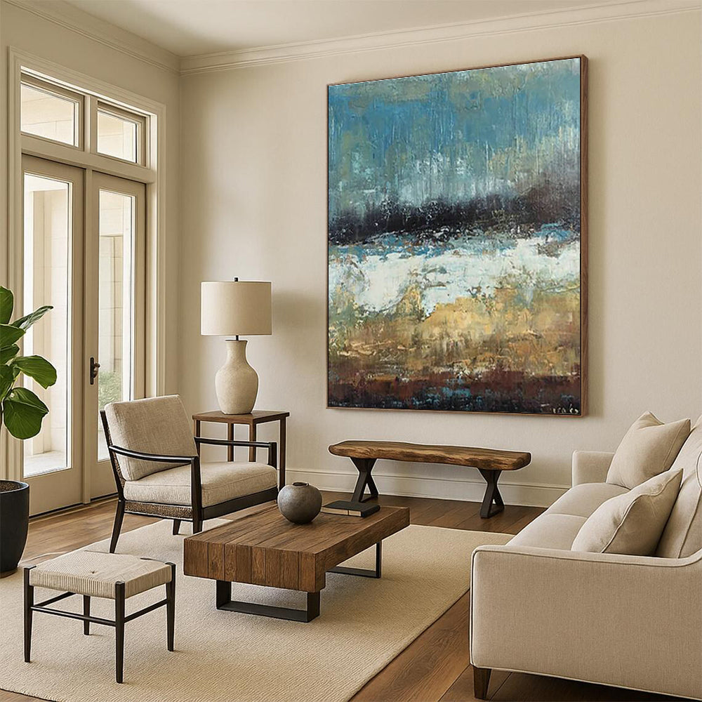 Abstract Hand - Painted Canvases for Living Room and Dining Room DLZ0638