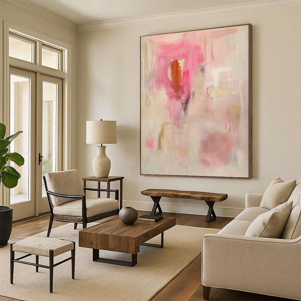 Oversized Hand - Painted Abstract Art for Office Cubicle Desktops & Entryway Mail Sorters DLZ0717
