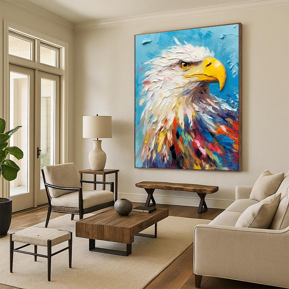 Gargantuan Bespoke Hand - Painted Abstract Canvas for Office & Living Room DLZ1067