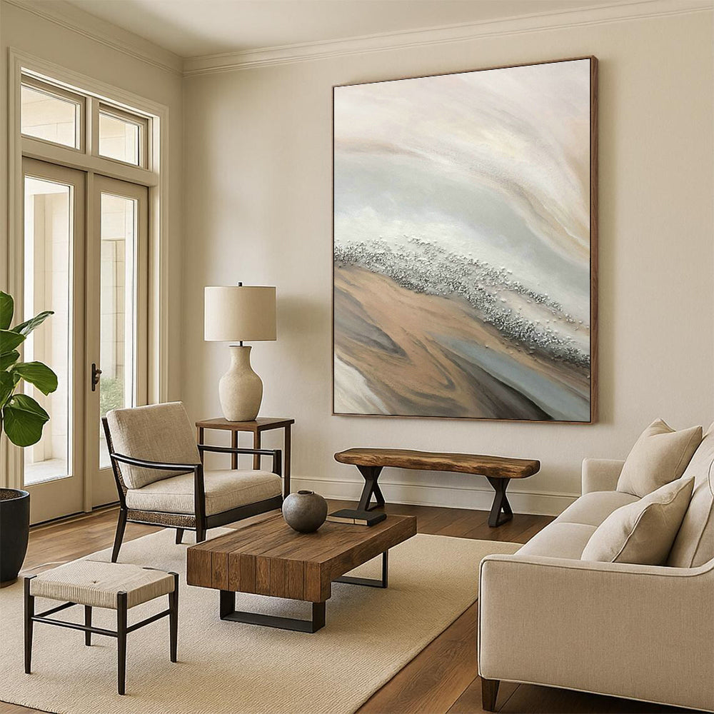 Gigantic - Scale Custom-Made Abstract Artwork for Dining Room & Entryway DLZ1235