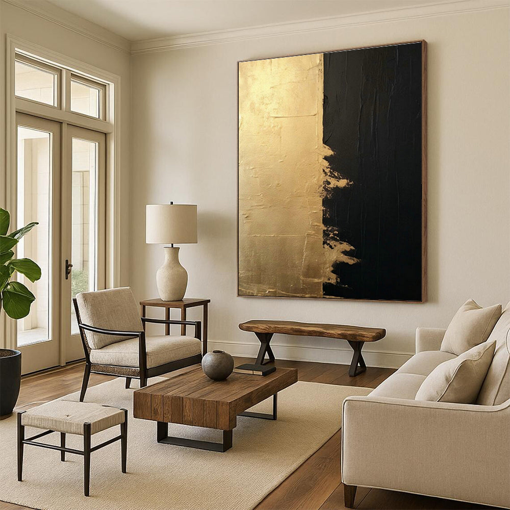 Original Handmade Abstract Canvas for Hallway and Cottage Dining Room DLZ1545