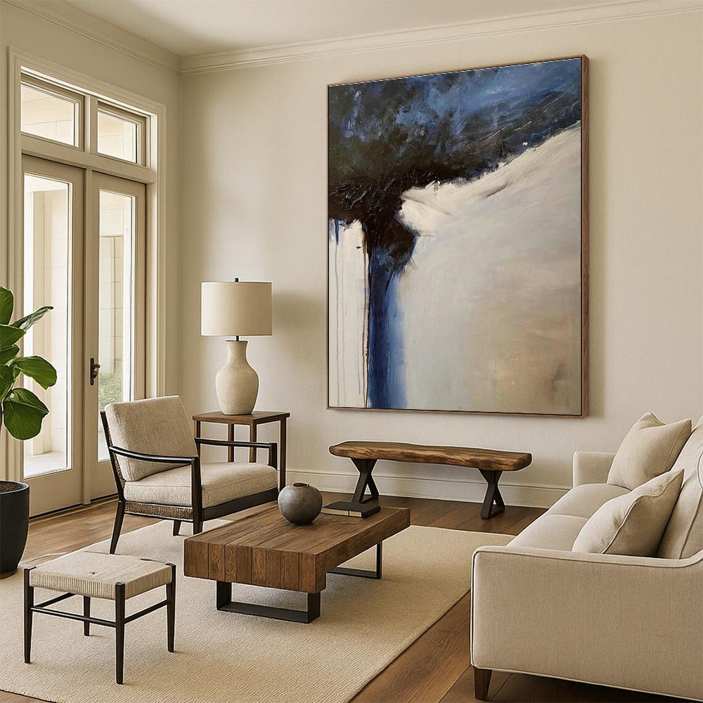 Humongous Scale Custom-Engineered Handmade Abstract Painting for Office & Dining Room DLZ2199
