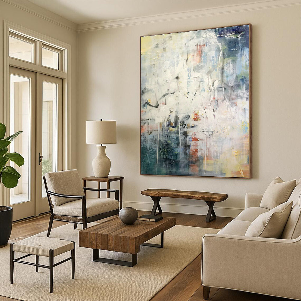 Expansive, Voice - Activated Custom Abstract Panels for Hallway Convenience DLZ0476