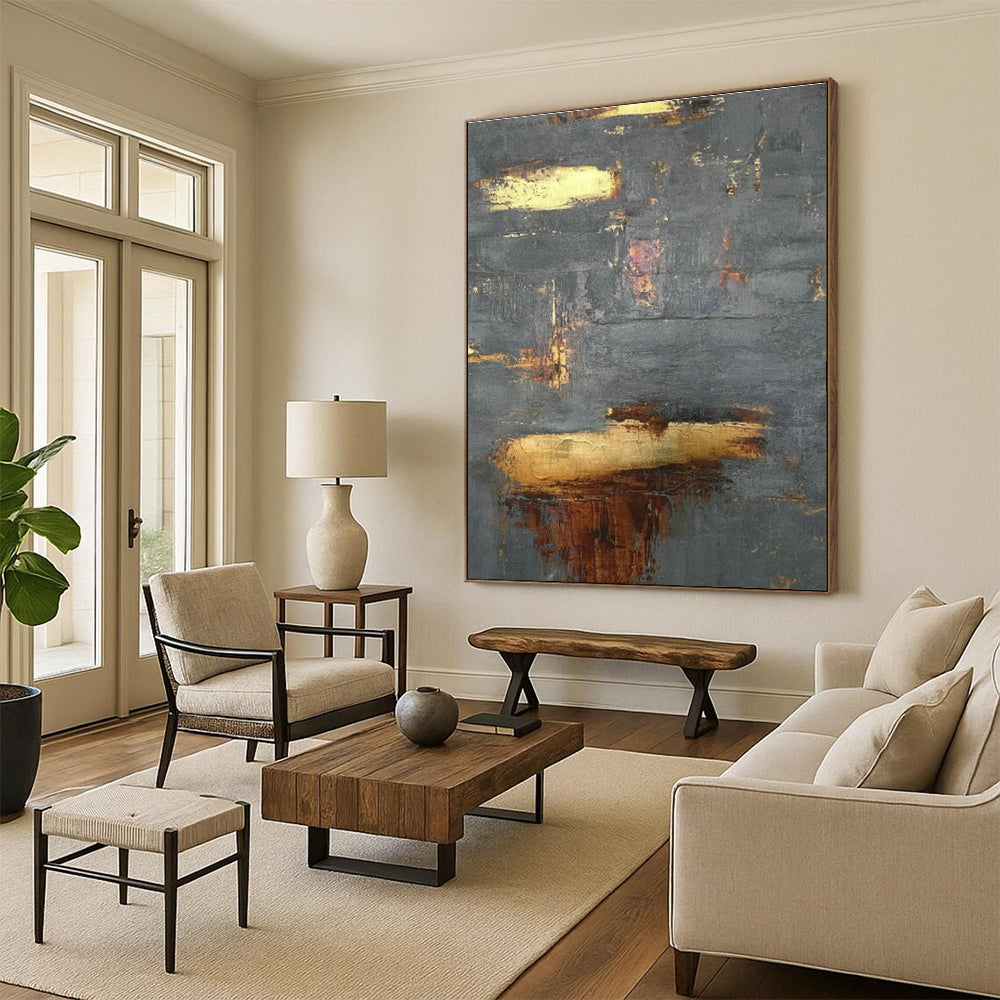 Hand - Painted Abstract Art for Dining Room and Entryway DLZ0635