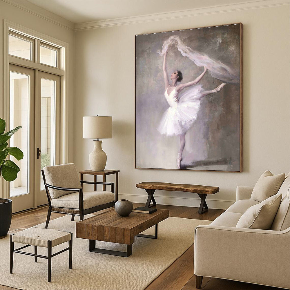 Big, Personalized Handmade Abstract Painting for Office & Hallway DLZ2044