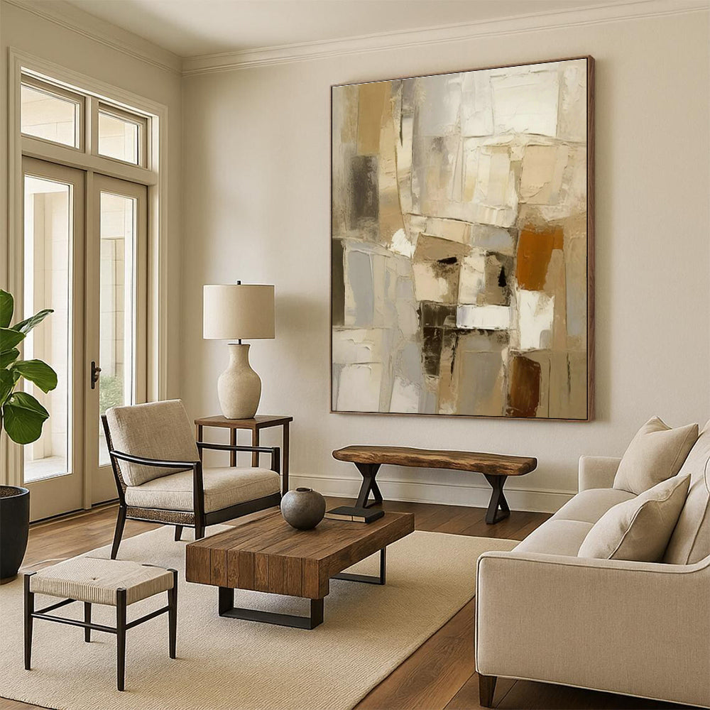 Original Hand-Painted Abstract Wall Art for Entryway and Office DLZ1451