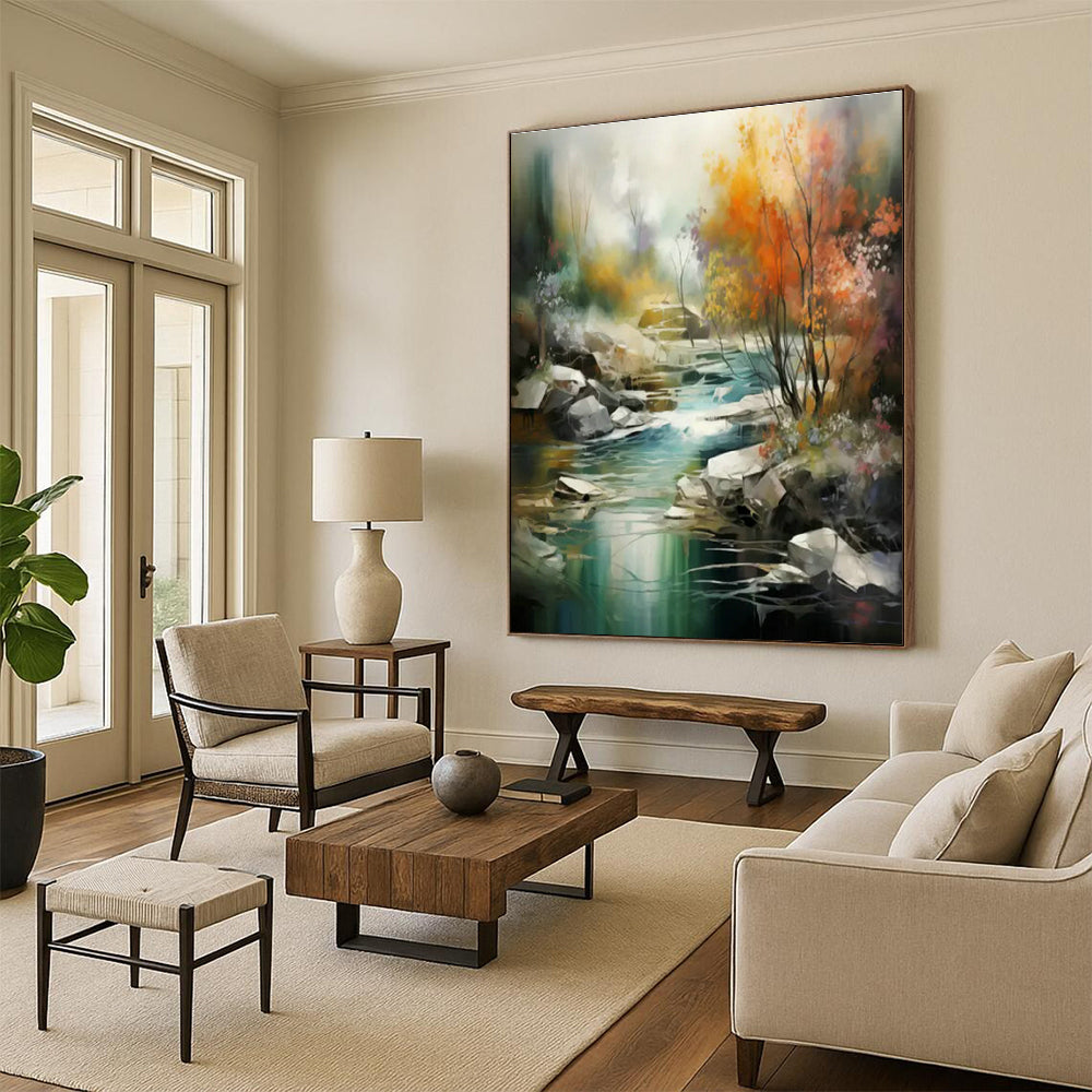 Hand-Crafted Abstract Wall Decor for Cottage Living Room Book Nook and Office Supply Organizer Wall DLZ1716
