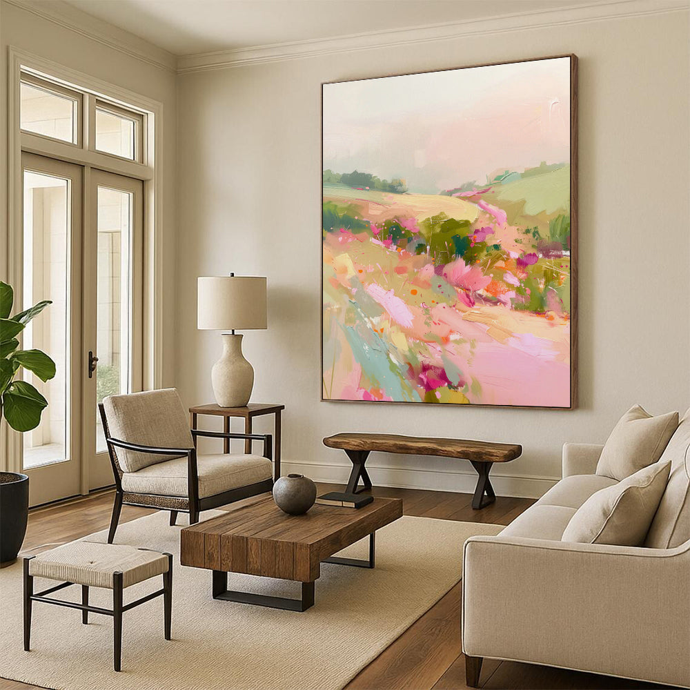 Oversized Abstract Paintings for Dining Room and Cottage Entryway DLZ0652