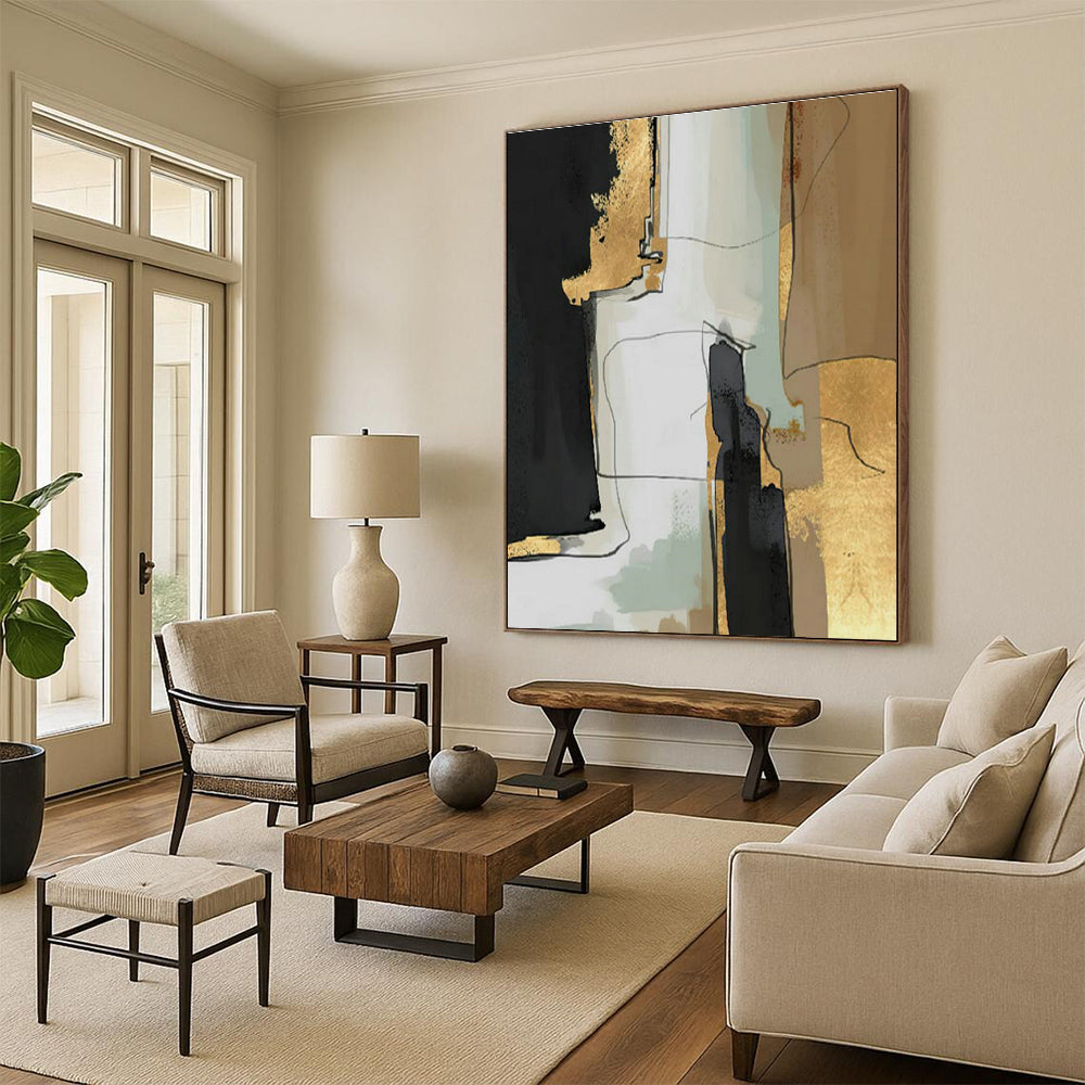 Immense Tailored Hand Painted Abstract Art for Hallway & Entryway DLZ2224