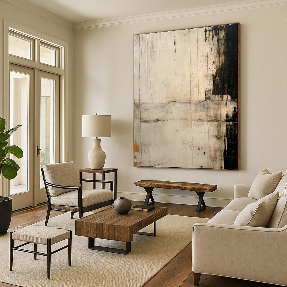 Enormous Tailored Handmade Abstract Canvas Art for Living Room & Entryway DLZ2124