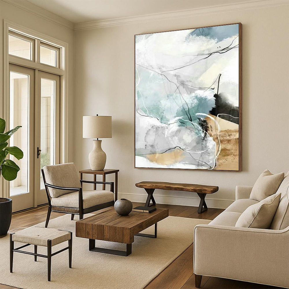 Oversized Handcrafted Abstract Decor for Dining Room & Hallway DLZ1344