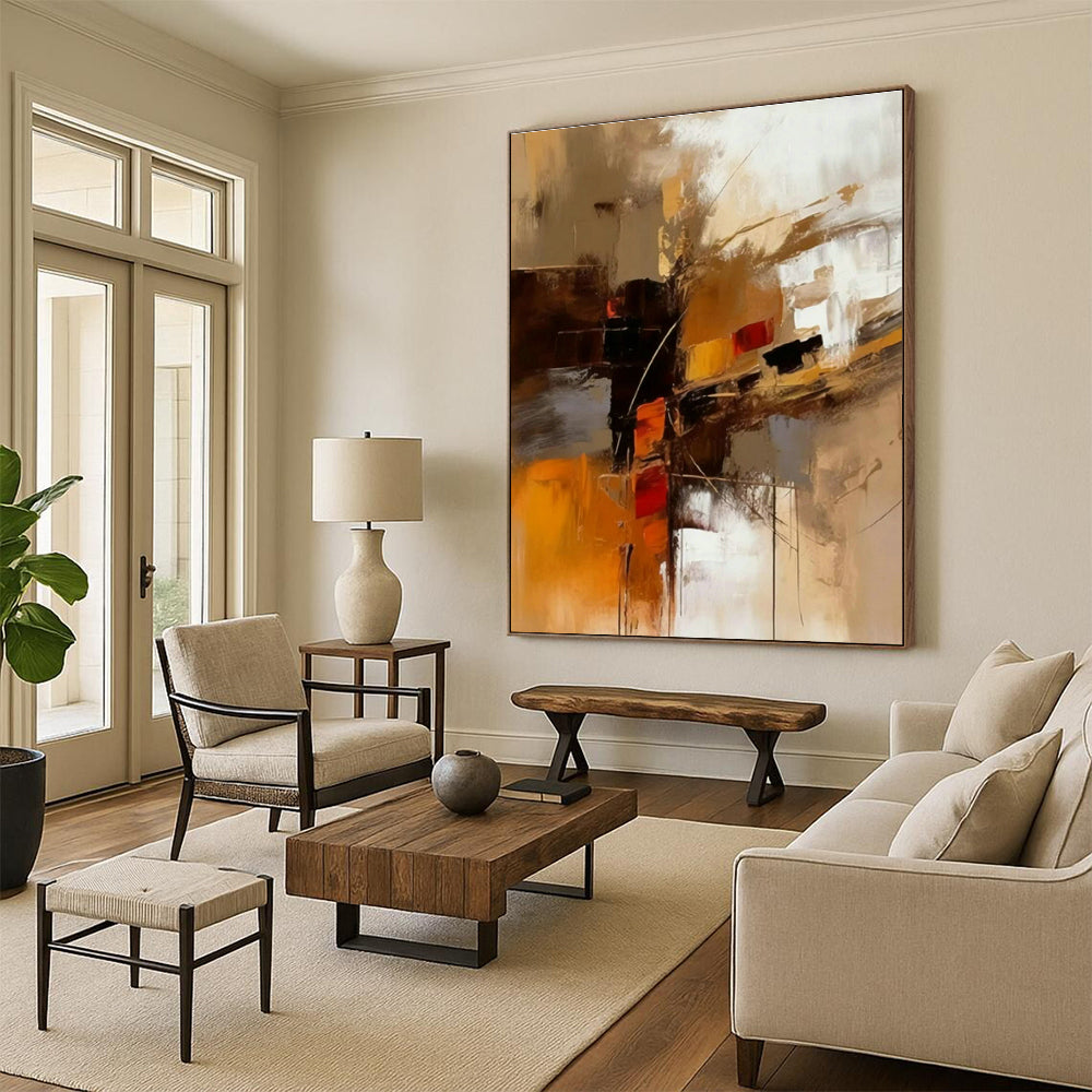 Original Handmade Abstract Painting for Dining Room and Entryway DLZ1444