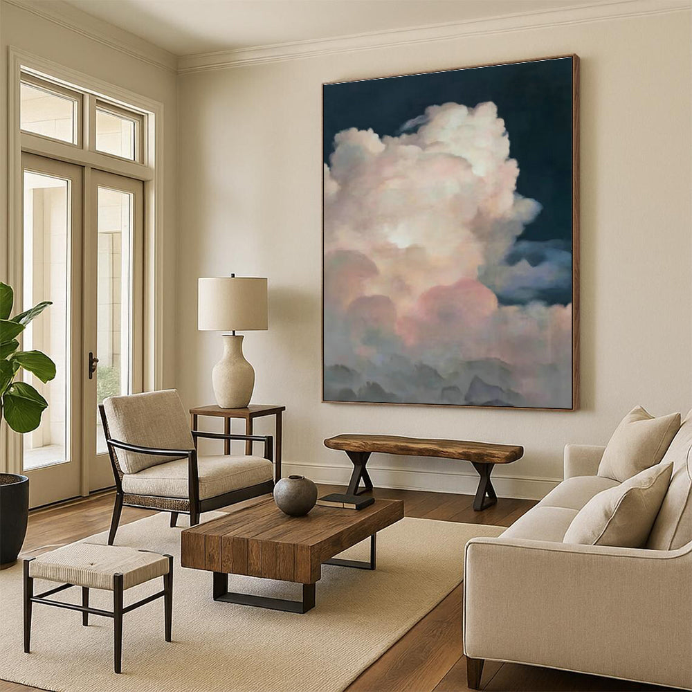 Extra - Vast Hand - Painted Abstract Canvases for Hallway Stairwells & Living Room Alcoves DLZ0582