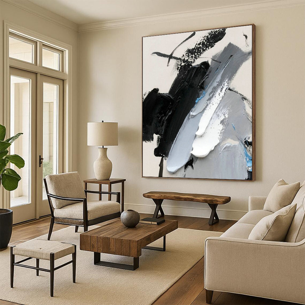 Customizable Handmade Abstract Art for Cottage Bedroom & Hallway DLZ1658