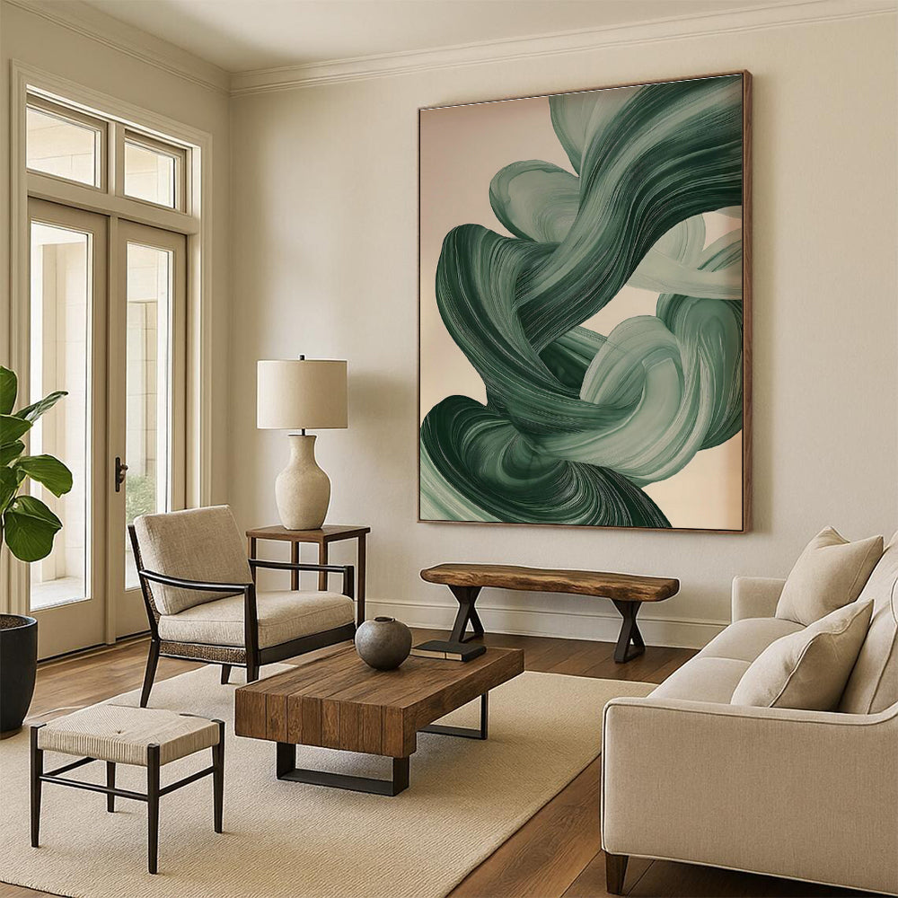 Tremendous - Scale Custom Hand - Painted Abstracts for Dining Room Celebration DLZ0415