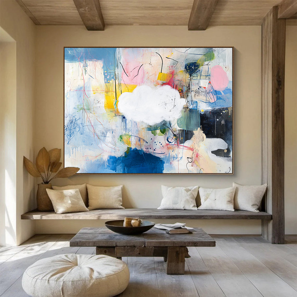 Colorful Abstract - Cloud and Chaos Painting DYP068