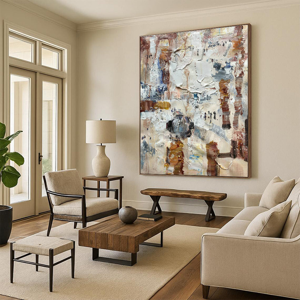 Extra - Spacious Hand-Painted Abstract Artwork for Office & Living Room DLZ1309